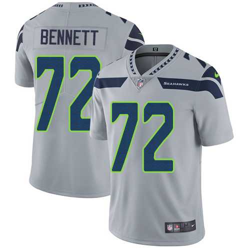 Nike Seattle Seahawks #72 Michael Bennett Grey Alternate NFL Vapor Untouchable Limited Jersey,We sell and wholesale Nike Seattle Seahawks #72 Michael Bennett Grey Alternate NFL Vapor Untouchable Limited Jersey on line form chian!